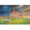 Broomfield Park Stadium Pavillion Fine Art Canvas - Airdrie FC